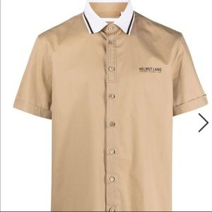 Helmut Lang Beige Short Sleeve